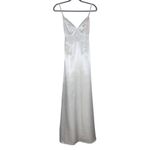 Lulus White Satin Wedding Dress with Pearl Straps NWT Size XS Photo 1