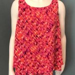 Worthington Colorful Bright Pink and Orange layered tank large Photo 0