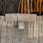 Habitat ‎ Clothes to Live In XS Black Brown Abstract Print Oversized Tunic Top Photo 2