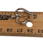 925 Sterling Silver & 10K Gold Diamond Accent Heart Pendant Necklace Jewelry Photo 5