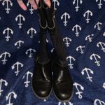 Nine West Casey black faux leather mid calf zip up boots Photo 6