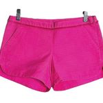 Lilly Pulitzer Shorts Women 0 Bright Pink Adie Bubbly Chino Fringe Trim Colorful Photo 0