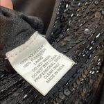 Mac Duggal  Black Long Sleeve V-Neck Sequin Gown size 6 Photo 11