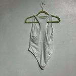 Free People  Intimately White Racerback Bodysuit Sz M Photo 9