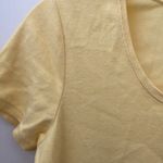 FINAL MARKDOWN Denim and company ribbed t shirt small Yellow Photo 2