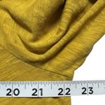 Free People  Boho Oversized Pleaded 3/4 Sleeve Mustard Yellow Top Blouse Small Photo 3