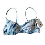 Shade & Shore Women’s Blue/White Bikini Top Removable Pads Size 34A Photo 9