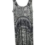 Soma Sleeveless A-Line Short Dress Lacey Stripe Ivory Women's Small Photo 6