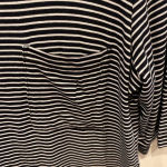 Soft Surroundings  Black and White Striped Tunic Short Sleeve‎ size XS Photo 3