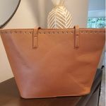 Rampage NWOT Brown Tote Metal Eyelet Accent Faux Leather by  Photo 1