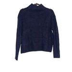 360 Cashmere NWT Skull Cashmere Melanie Mock Neck Navy Cashmere Sweater SMALL Photo 1