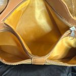 Leather Umbrella Patchwork Bag Tan Photo 7