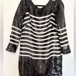J.Crew  sequin mini dress size XS stripes nautical quiet luxury contemporary Photo 0
