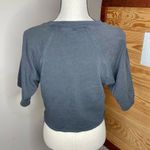 Madewell Je t’aime French I Love You Crewneck Sweatshirt Top in Dark Grey XS Photo 3