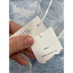 Vince Dahlia Blue White Floral Print Long Sleeve V-Neck Midi Dress Size S NWT Photo 6