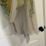 ZARA Animal Print Mini Dress Beige Chiffon Small Photo 5