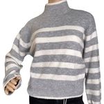 Ultra Flirt  Striped Mock-Turtleneck Sweater Photo 0