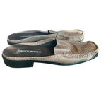 Sesto Meucci  tan leather snakeskin mules size 8 Photo 2