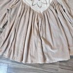 TOAST SUZIE KONDI | Flowy Blouse Gauze Cotton Embroidered Nude Blush | Small Pink Photo 2