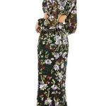 Mac Duggal Floral Sequined Cutout Waist Formal Gown Size 4 $598 5566 Photo 2