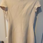 Christian Dior  Beige Breasted Cap Sleeves Off White Mini Dress Photo 5