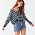 Urban Outfitters Sasha Stripe Crop Sweater Photo 0