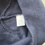 Vintage 70s Navy Blue Knit Beret Newsboy Cap Hat Wool Photo 3