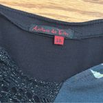 Aventures des Toiles Euro Whimsygoth Mixed Media Long Sleeve Top Size 38 Red Photo 7