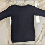 Jennifer Lauren Black Sweater with Pearls Size XL Photo 1