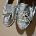 Michael Kors  Loafers Size 9‎ Leather Silver Metallic Callahan Moccasins U Photo 5