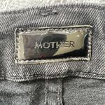 MOTHER High Waisted Looker Ankle Jeans Women 27 Night Hawk Black Raw Hem Chic Photo 3