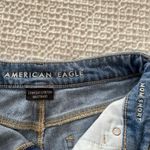 American Eagle  High Rise Distressed Denim Mom Shorts Comfort Stretch Waistband Photo 6