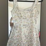 Princess Polly  White Floral Dress Photo 0