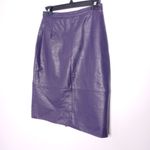 Vintage Comint leather skirt Purple Size undefined Photo 1