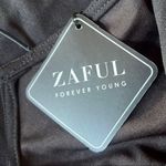 Zaful Black Mini Dress with Spaghetti Straps skort bottom Photo 7