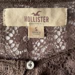 Hollister Holister Lace Trimmed Festival Cottagecore Brown Women’s Button Down Blouse Photo 8