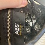 ABS Allen Schwartz ABS by Allen Schwartz Mini Dress White Black Lace Peplum Cocktail Dress XS Photo 4