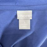 Chico's ‎ 3 Top Womens XL Purple Ribbed Knit Dolman 3/4 Sleeve V-Neck Relaxed Fit Photo 9