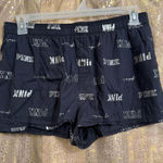 PINK - Victoria's Secret  Black Gold Soft Sleep Boxer Shorts Large Photo 0