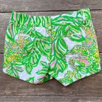 Lilly Pulitzer 4” Callahan Cotton Shorts in Seeing Pink Elephants. SZ 0 Photo 4