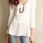 Anthropologie ✨HP✨Melia Peplum Tee✨ Photo 0