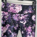 Fabletics Purple Floral Gaviota Leggings Activewear Athletic Yoga Running Gym Photo 2