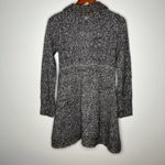 prAna Angelica Cardigan Sweater Womens Sz XS Heathered Gray Long 1/3 Snap Mohair Photo 2