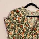 Abercrombie & Fitch Floral Fruit Print Green Red Mini Dress Women's size Small Photo 2