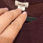 Garage  Burgundy Knit Cold Shoulder Dress Photo 1