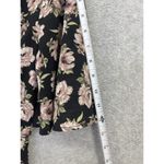 Japna  Women's Hi Lo Romper Maxi Dress Black Floral Short Sleeve Small V Neck Photo 1