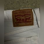 Levi's  White Jean Shorts Photo 3