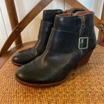 Kork-Ease  Morosita block heel full grain leather black booties size 6 Photo 2