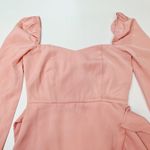 MORE TO COME Khloe Ruffle Sleeve Mini Dress in Blush Size XXS Photo 4