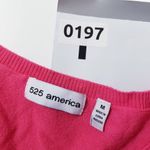 525 America  Pink V-Neck Pullover Sweater Photo 4